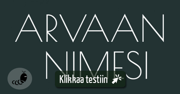 Testaa Arvaan Etunimesi Testimato