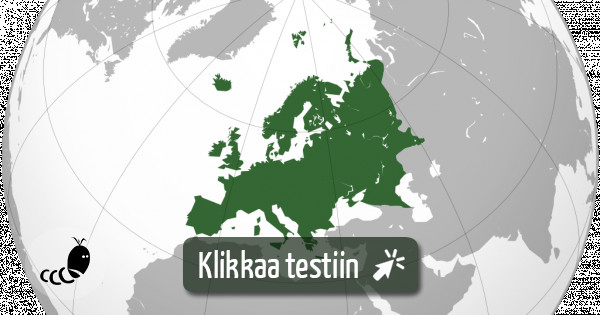 Testaa - Euroopan kartta testi | Testimato